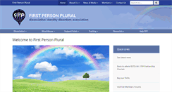 Desktop Screenshot of firstpersonplural.org.uk