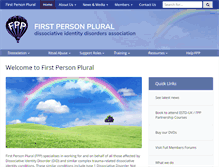 Tablet Screenshot of firstpersonplural.org.uk